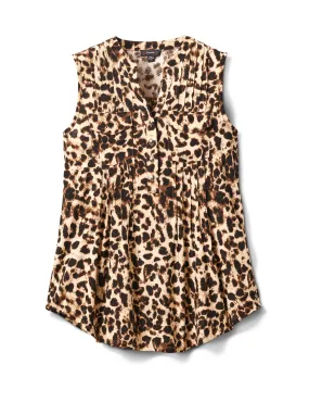 Animal Sleeveless Knit Popover
