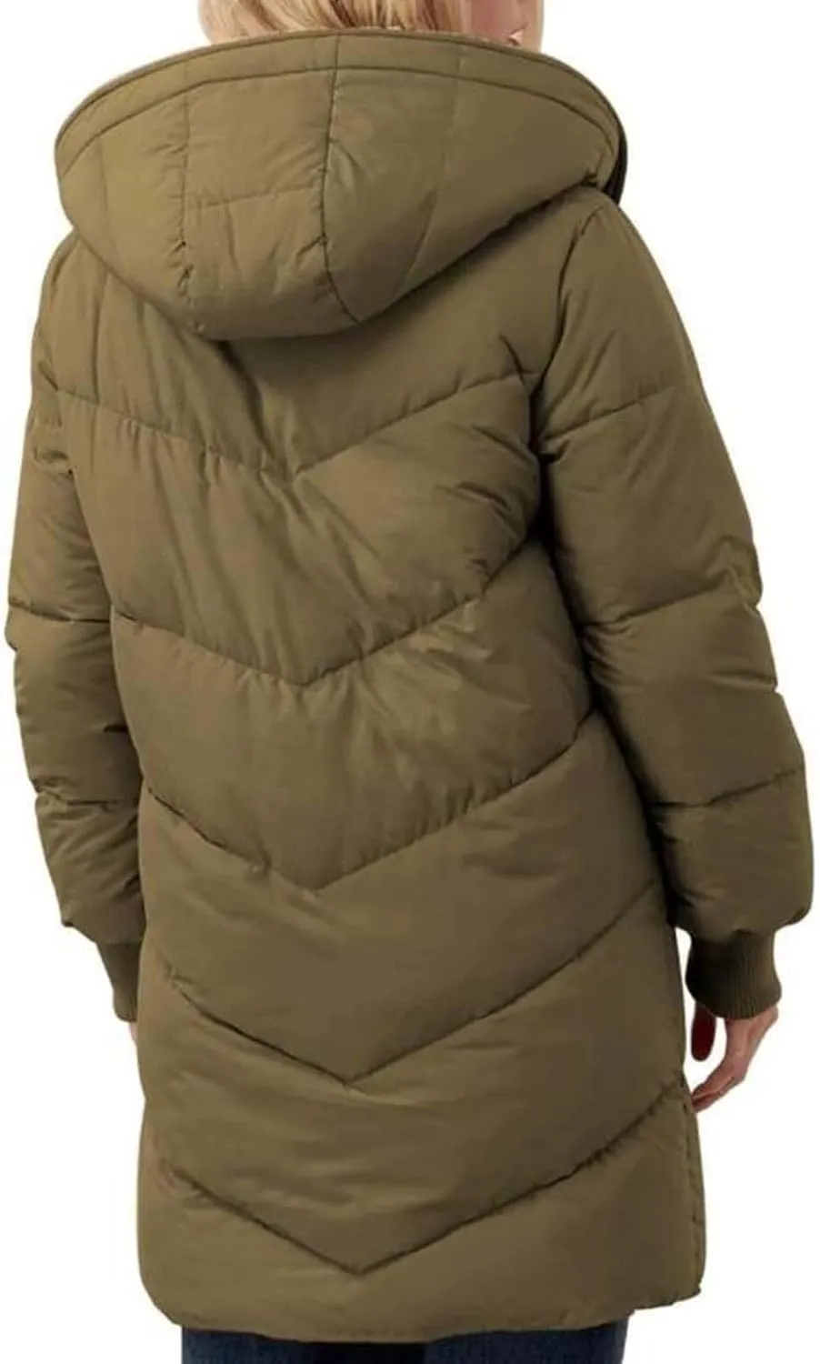 Heavyweight Outerwear Coat for Women Long Sleeve Outwear Full Zipper Solid Coat Winter Puffer Jacket Coats with