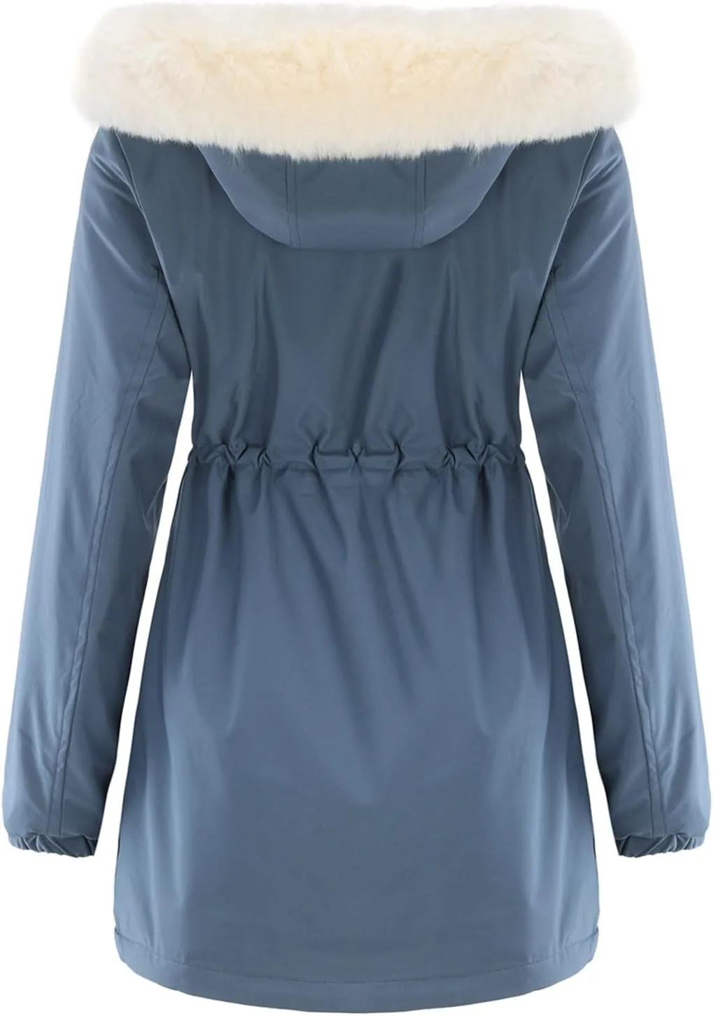 Long Winter Coats for Women Thicken Fleece Parkas Fashion Warm Puffer Coat Casual Reversible Down Jacket with Hood