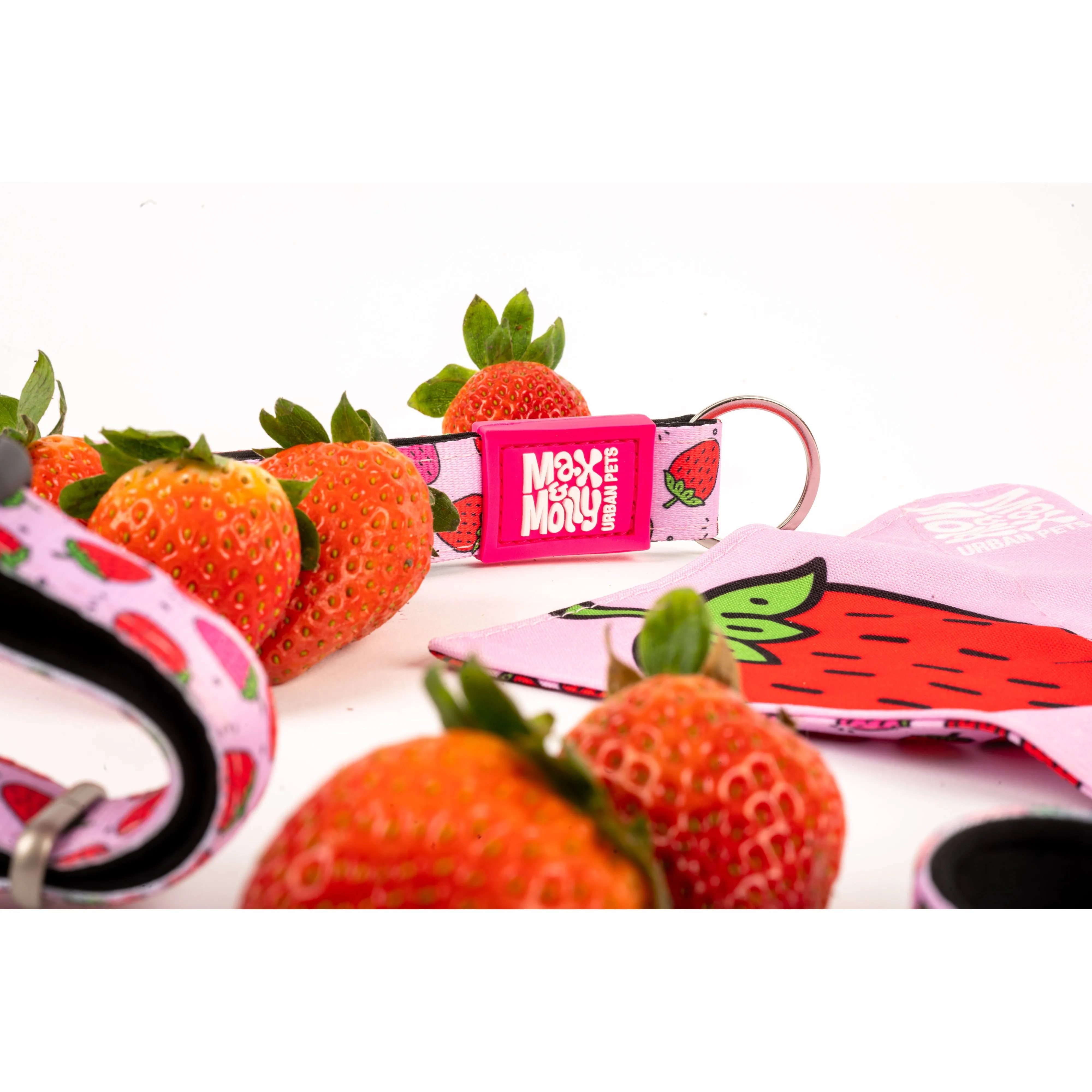 Max & Molly Strawberry Dream Bandana Large***