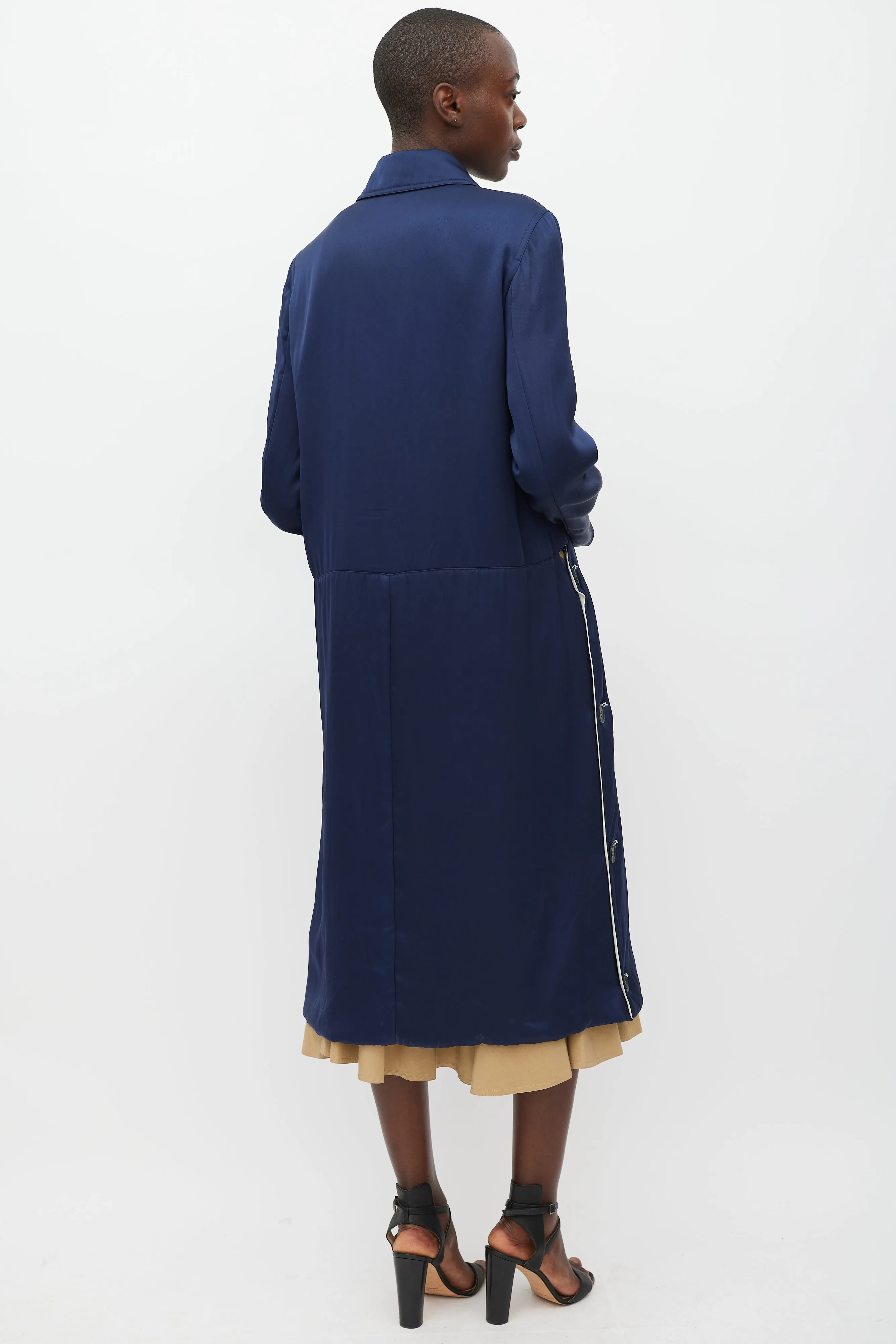 Navy & Multicolour Modular Reversible Coat
