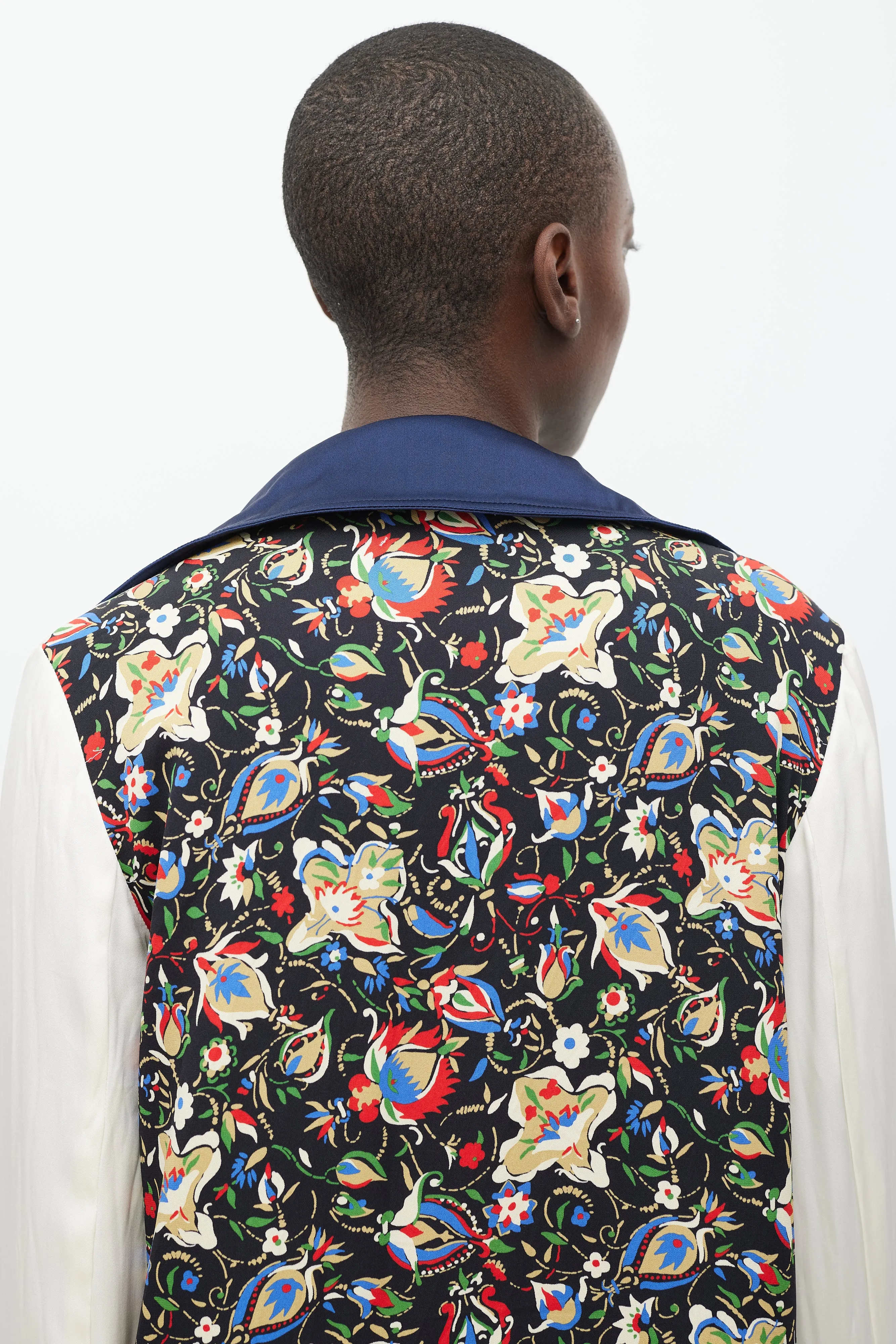 Navy & Multicolour Modular Reversible Coat