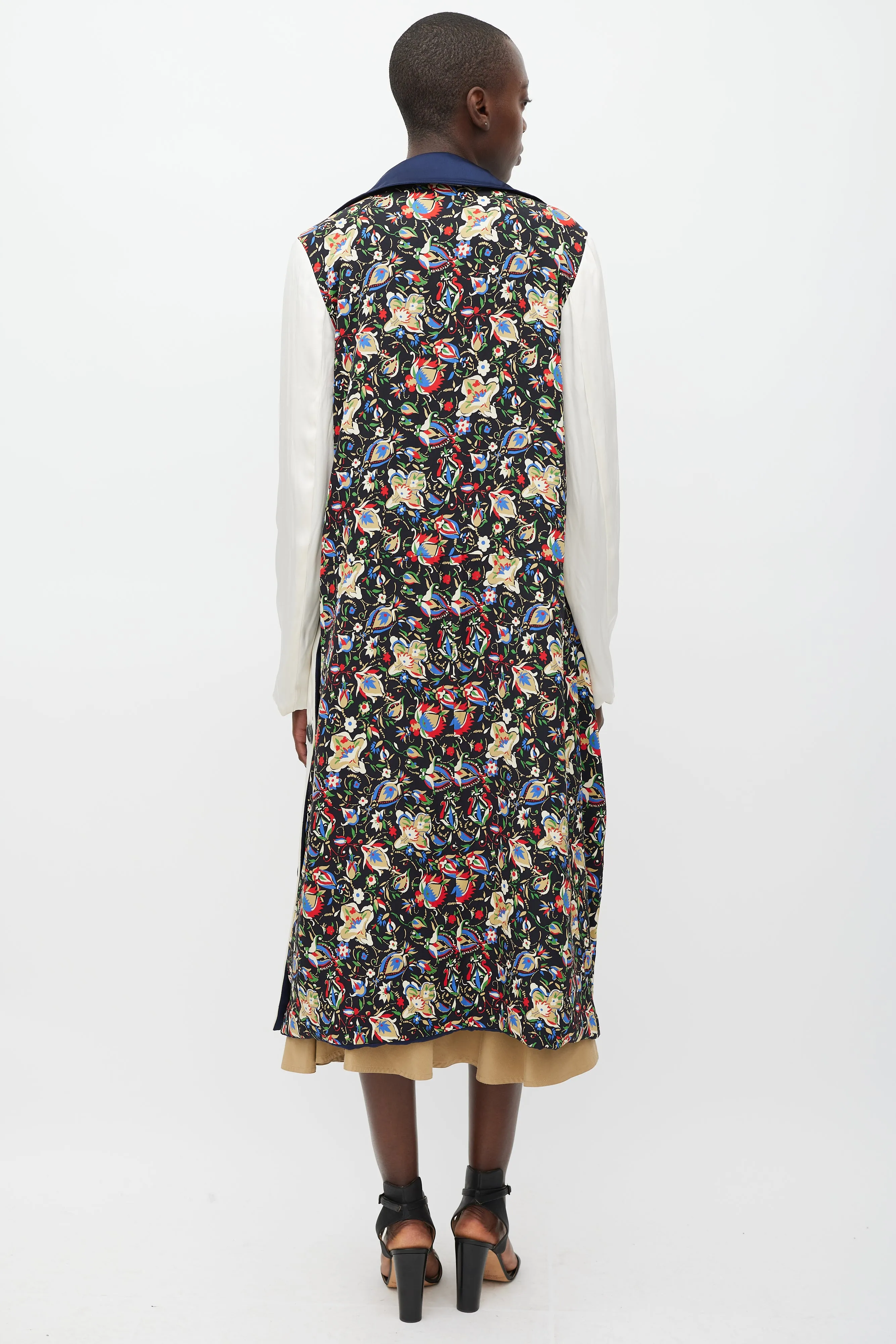 Navy & Multicolour Modular Reversible Coat