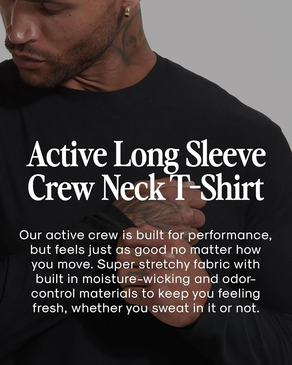 True Classic Workout Shirts for Men - Athletic Tops & Gym Shirts for Men, Quick-Dry Mens Workout Shirt